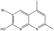 3-BROMO-5,7-DIMETHYL-1,8-NAPHTHYRIDIN-2-OL Struktur