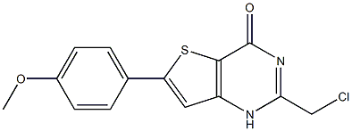 2-(CHLOROMETHYL)-6-(4-METHOXYPHENYL)THIENO[3,2-D]PYRIMIDIN-4(1H)-ONE Struktur