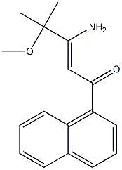 3-AMINO-4-METHOXY-4-METHYL-1-NAPHTHALEN-1-YL-PENT-2-EN-1-ONE Struktur