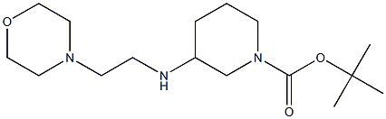 1-BOC-3-(2-MORPHOLIN-4-YLETHYLAMINO)-PIPERIDINE Struktur