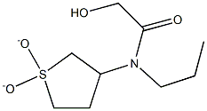 N-(1,1-DIOXIDOTETRAHYDROTHIEN-3-YL)-2-HYDROXY-N-PROPYLACETAMIDE Struktur