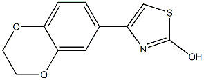 4-(2,3-DIHYDROBENZO[B][1,4]DIOXIN-7-YL)THIAZOL-2-OL Struktur