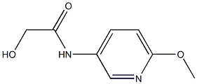 2-HYDROXY-N-(6-METHOXYPYRIDIN-3-YL)ACETAMIDE Struktur