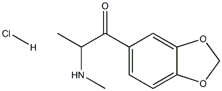 2-METHYLAMINO-1-(3,4-METHYLENE DIOXY PHENYL)PROPAN-1-ONE HCL Struktur