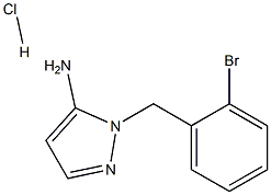 1-(2-BROMOBENZYL)-1H-PYRAZOL-5-AMINE HYDROCHLORIDE Struktur