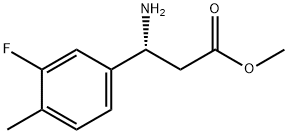 METHYL (3R)-3-AMINO-3-(3-FLUORO-4-METHYLPHENYL)PROPANOATE Struktur