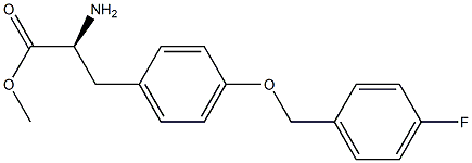 METHYL (2S)-2-AMINO-3-(4-[(4-FLUOROPHENYL)METHOXY]PHENYL)PROPANOATE Struktur