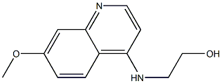 4-(2-HYDROXYETHYL)AMINO-7-METHOXYQUINOLINE Struktur