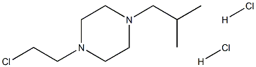 1-(2-CHLORO-ETHYL)-4-ISOBUTYL-PIPERAZINE DIHYDROCHLORIDE Struktur