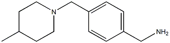 1-[4-[(4-METHYLPIPERIDIN-1-YL)METHYL]PHENYL]METHANAMINE Struktur