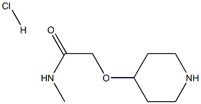 N-METHYL-2-(PIPERIDIN-4-YLOXY)-ACETAMIDE HYDROCHLORIDE Struktur