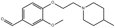 3-METHOXY-4-[2-(4-METHYL-PIPERIDIN-1-YL)-ETHOXY]-BENZALDEHYDE Struktur