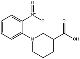 1-(2-NITROPHENYL)PIPERIDINE-3-CARBOXYLIC ACID Struktur