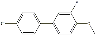 4'-CHLORO-3-FLUORO-4-METHOXY-BIPHENYL Struktur