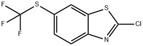 2-CHLORO-6-TRIFLUOROMETHYLSULFANYL-BENZOTHIAZOLE Struktur