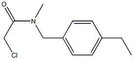 2-CHLORO-N-(4-ETHYLBENZYL)-N-METHYLACETAMIDE Struktur