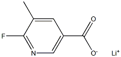 LITHIUM-2-FLUORO-3-METHYLPYRIDINE-5-CARBOXYLATE Struktur