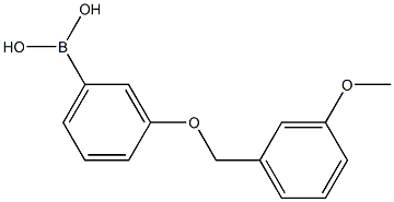 3-(3'-METHOXYBENZYLOXY)PHENYLBORONIC ACID Struktur