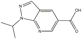 1-ISOPROPYL-1H-PYRAZOLO[3,4-B]PYRIDINE-5-CARBOXYLIC ACID Struktur