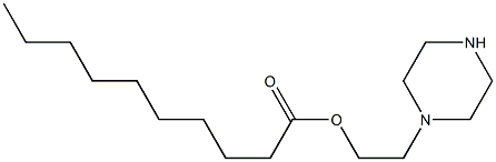 DECANOIC ACID 2-PIPERAZIN-1-YL-ETHYL ESTER Struktur