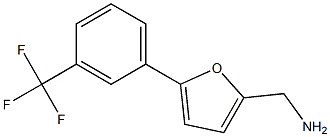 (5-[3-(TRIFLUOROMETHYL)PHENYL]-2-FURYL)METHYLAMINE Struktur