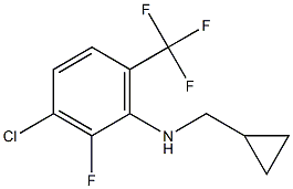 (1S)[3-CHLORO-2-FLUORO-6-(TRIFLUOROMETHYL)PHENYL]CYCLOPROPYLMETHYLAMINE Struktur