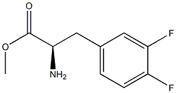 METHYL (2R)-2-AMINO-3-(3,4-DIFLUOROPHENYL)PROPANOATE Struktur