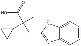 3-(1H-BENZIMIDAZOL-2-YL)-2-CYCLOPROPYL-2-METHYLPROPANOIC ACID Struktur