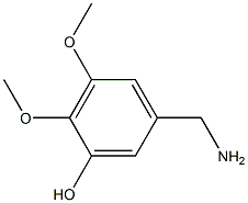 3-HYDROXY-4,5-DIMETHOXYBENZYLAMINE Struktur