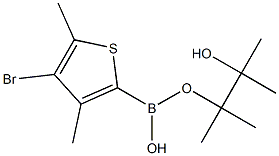 4-BROMO-3,5-DIMETHYL-THIOPHENE-2-BORONIC ACID PINACOL ESTER Struktur