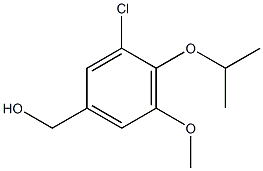 (3-CHLORO-4-ISOPROPOXY-5-METHOXYPHENYL)METHANOL Struktur