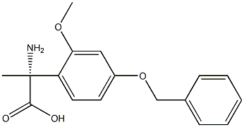 (2R)-2-AMINO-2-[2-METHOXY-4-(PHENYLMETHOXY)PHENYL]PROPANOIC ACID Struktur