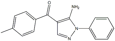 (5-AMINO-1-PHENYL-1H-PYRAZOL-4-YL)(P-TOLYL)METHANONE Struktur