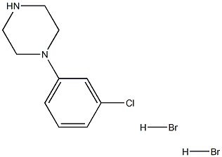 1-(3-CHLOROPHENYL)PIPERAZINE 2HBR Struktur