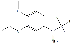 (1R)-1-(3-ETHOXY-4-METHOXYPHENYL)-2,2,2-TRIFLUOROETHYLAMINE Struktur