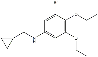 (1R)(3-BROMO-4,5-DIETHOXYPHENYL)CYCLOPROPYLMETHYLAMINE Struktur