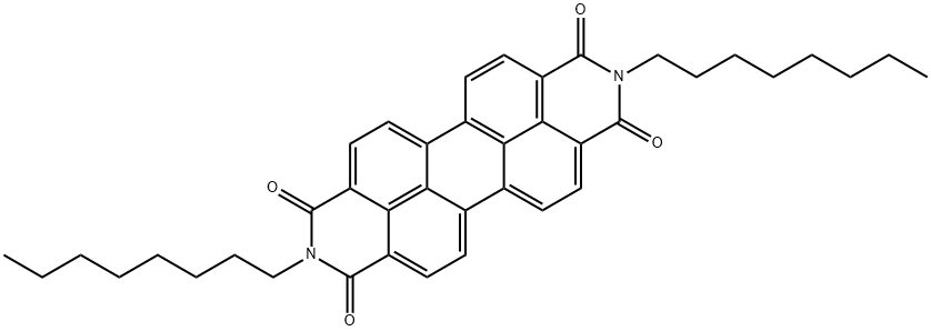 N,N'-DIOCTYL-3,4,9,10-PERYLENEDICARBOXIMIDE Struktur