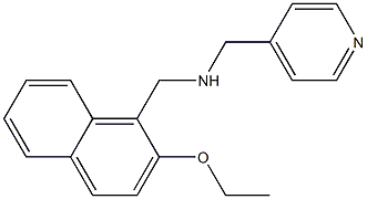 N-((2-ETHOXY-1-NAPHTHYL)METHYL)-N-(PYRIDIN-4-YLMETHYL)AMINE Struktur