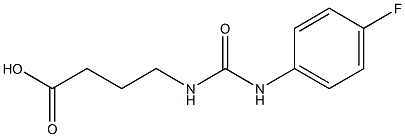 4-(([(4-FLUOROPHENYL)AMINO]CARBONYL)AMINO)BUTANOIC ACID Struktur