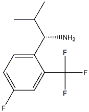 (1S)-1-[4-FLUORO-2-(TRIFLUOROMETHYL)PHENYL]-2-METHYLPROPYLAMINE Struktur