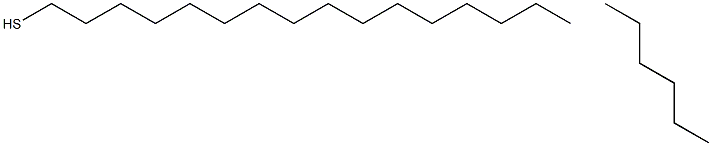 N-HEXADECYL MERCAPTAN HEXANE Struktur