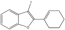 2-CYCLOHEX-1-ENYL-3-IODO-BENZOFURAN Struktur