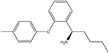 (1R)-1-[2-(4-METHYLPHENOXY)PHENYL]PENTYLAMINE Struktur