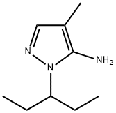 2-(1-ETHYL-PROPYL)-4-METHYL-2H-PYRAZOL-3-YLAMINE Struktur