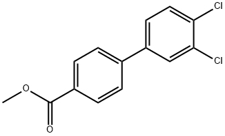 METHYL 3',4'-DICHLORO[1,1'-BIPHENYL]-4-CARBOXYLATE Struktur