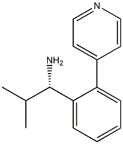 (1S)-2-METHYL-1-(2-(4-PYRIDYL)PHENYL)PROPYLAMINE Struktur