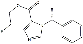 (R)-1-(1-PHENYLETHYL)-1H-IMIDAZOLE-5-CARBOXYLIC ACID 2-FLUORO ETHYL ESTER Struktur