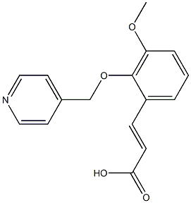 (2E)-3-[3-METHOXY-2-(PYRIDIN-4-YLMETHOXY)PHENYL]ACRYLIC ACID Struktur