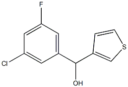 3-CHLORO-5-FLUOROPHENYL-(3-THIENYL)METHANOL Struktur