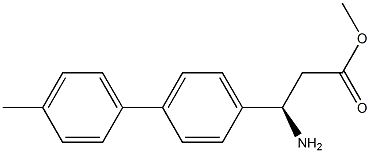 METHYL (3R)-3-AMINO-3-[4-(4-METHYLPHENYL)PHENYL]PROPANOATE Struktur